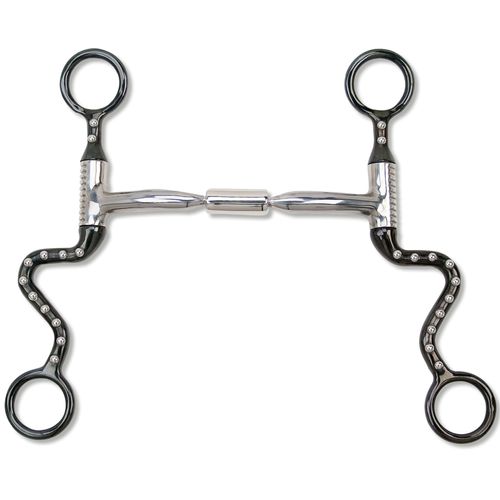 Myler Black Steel Seven Shank Comfort Snaffle Wide Barrel MB 02