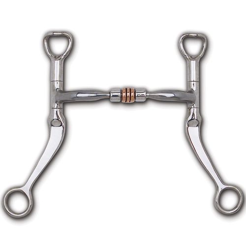 Myler 7" Flat Shank Comfort Snaffle w/Copper Roller MB 03