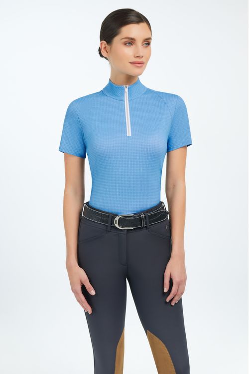 RJ Classics Women's Lucy Short Sleeve Tech Shirt - Allure Blue Bits