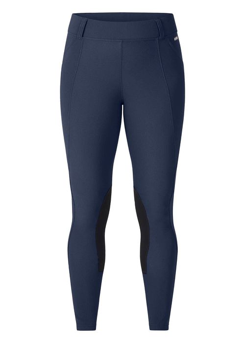 Kerrits Women's Microcord Knee Patch Pocket Tights - Indigo