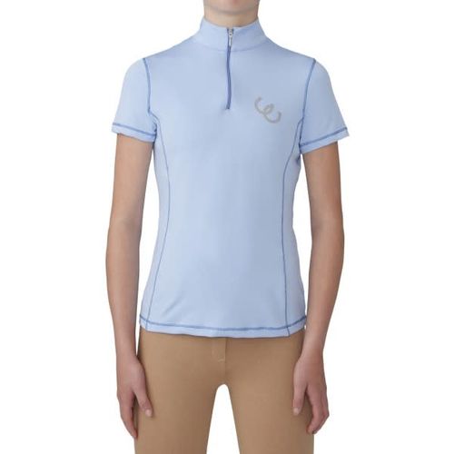 Equistar Kids' Performance Top - Blue Wildflower