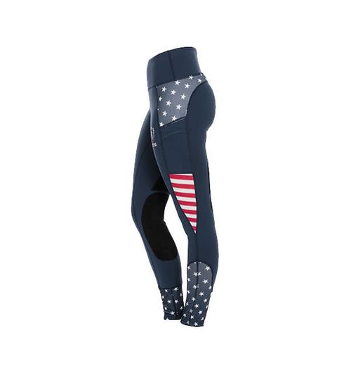 Horseware Women's USA Riding Tights - Navy