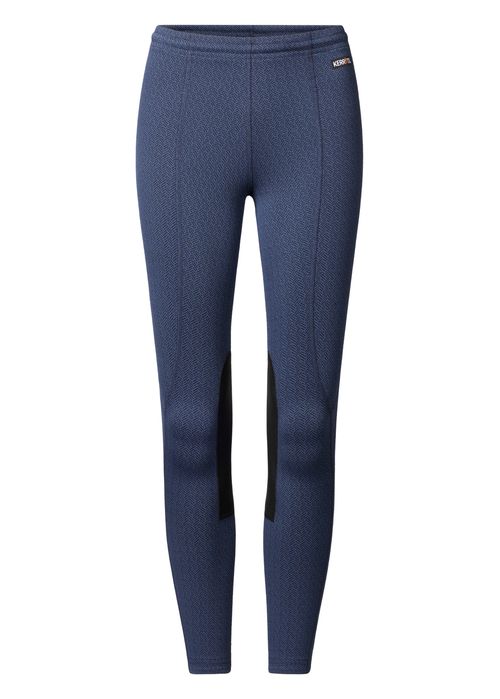 Kerrits Kids' Fleece Lite II Knee Patch Tights - Night Sky