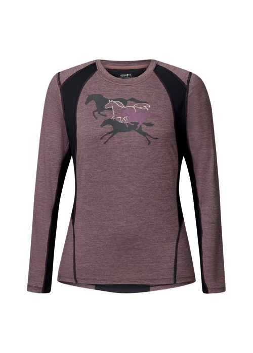 Kerrits Women's Round Up Base Layer Top - Mauve