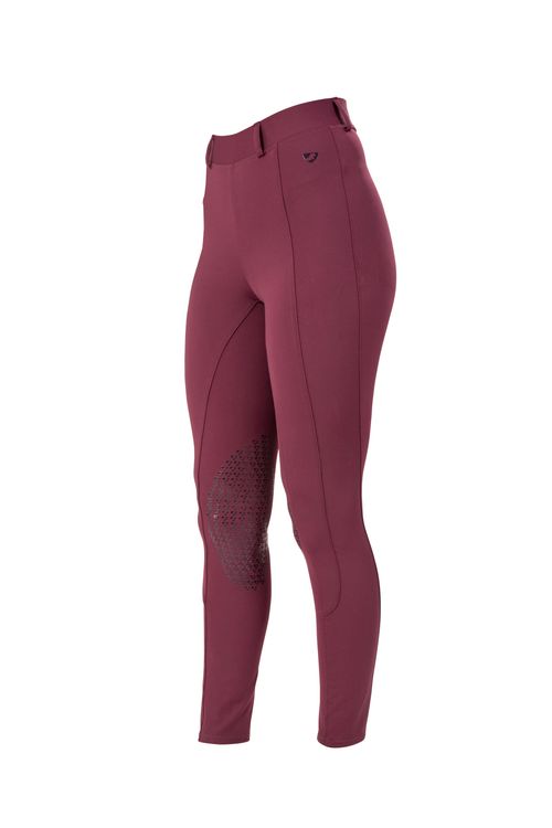 Shires Aubrion Women's Elmira Riding Tights - Black Cherry