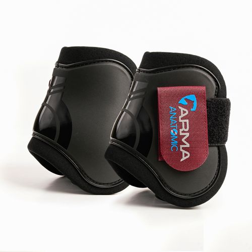 Shires ARMA Fetlock Boots - Black/Black Cherry