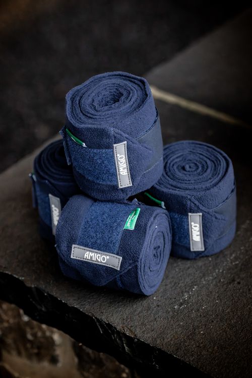 Amigo Fleece Bandages - Navy