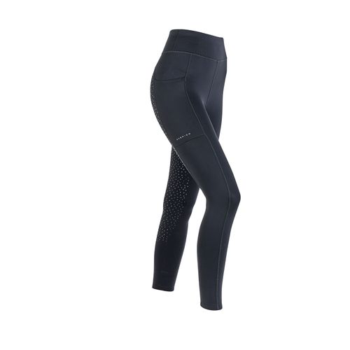 Shires Aubrion Women's Shield Winter Riding Tights - Charcoal