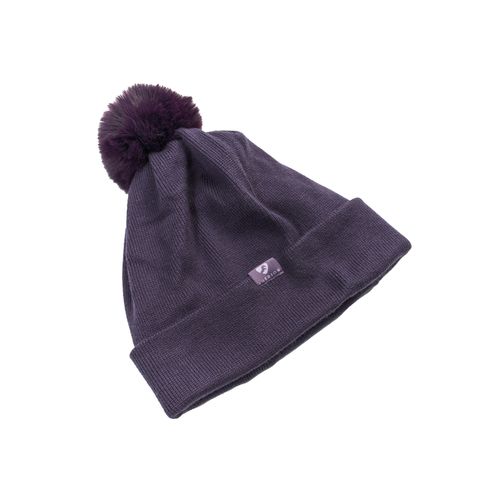 Shires Aubrion Fleece Lined Bobble Hat - Purple