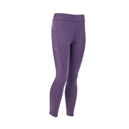 Shires Aubrion Kids' Shield Winter Riding Tights - Purple