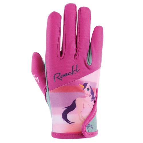 Roeckl Kids' Koppl Riding Gloves - Raspberry Rose