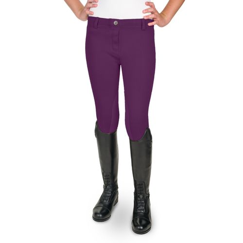 Equistar Kids' Pull-On Breech - Purple Pop