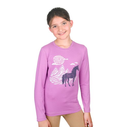 Equistar Kids' Long Sleeve Graphic Tee - Lilac