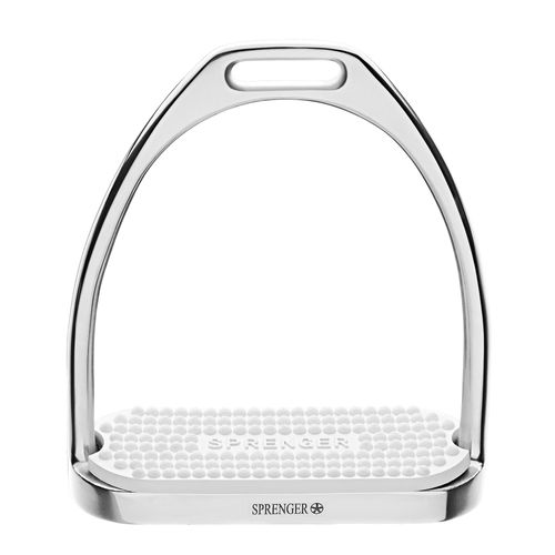 OVERSTOCK: Herm Sprenger Fillis Stirrups - 4.25in - Stainless Steel/White Pad