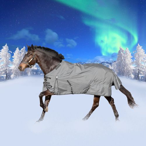 Equinavia Arktis Regular Neck Heavy Weight Turnout Blanket 300g - Carbon Grey