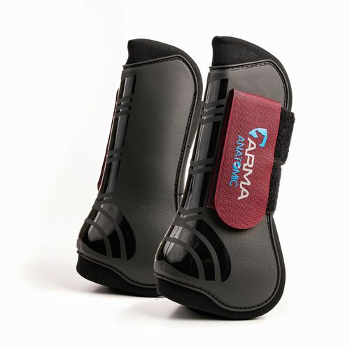 Shires ARMA Tendon Boots - Black/Black Cherry