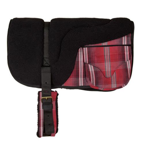 Kensington Fleece Bareback Pad w/Pockets - Merlot