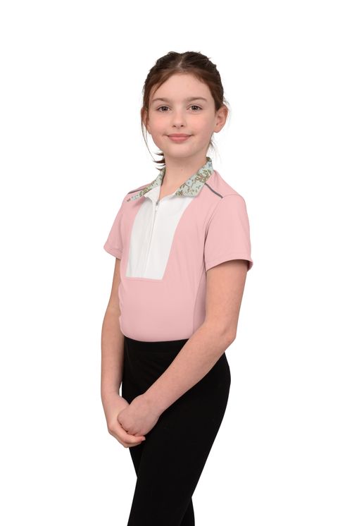 Chestnut Bay Kids' SkyCool Liberty Sport Short Sleeve Show Shirt - Blush