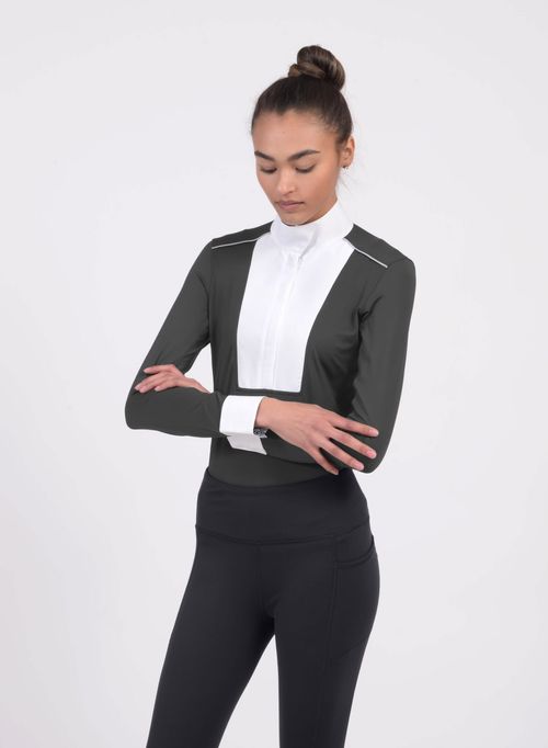 Chestnut Bay Women's SkyCool Liberty Long Sleeve Show Shirt - Raven (2023)