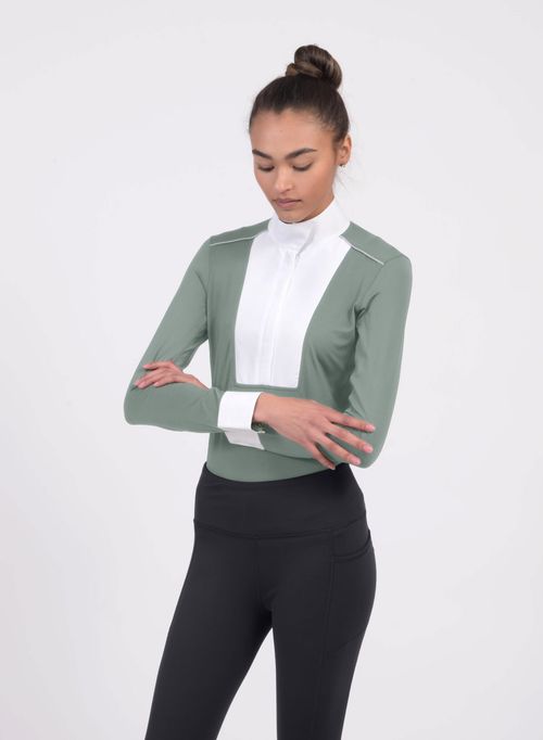 Chestnut Bay Women's SkyCool Liberty Long Sleeve Show Shirt - Sage (2023)