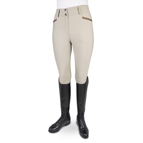 Ovation Women's Elegance Dynamic Knee Patch Breeches - Show Tan