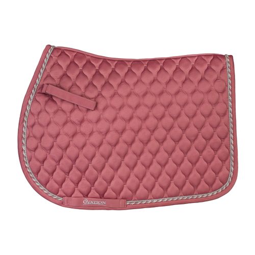 Ovation Quilted Satin AP Saddle Pad - Muted Clay