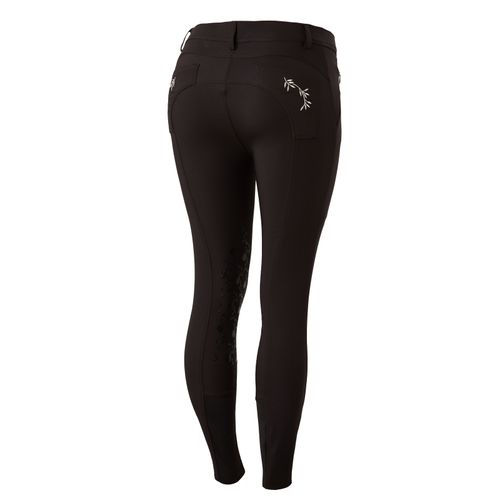 BARN BUSTER: Horze Women's Kaitlin Knee Patch Breeches - EU 36/US 24 - After Dark Brown