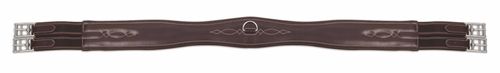 OVERSTOCK: Shires Salisbury Atherstone Leather Girth - 58in - Dark Havana