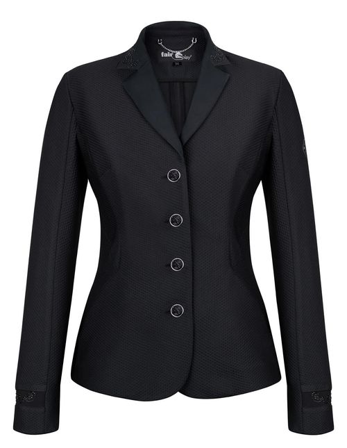 READY TO SHIP: Fair Play Women's Taylor Comfimesh Show Jacket - EU 36/US 6 - Black