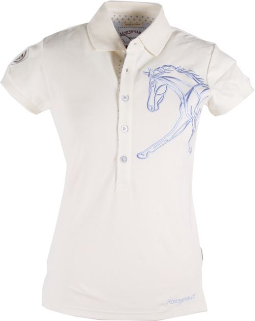 READY TO SHIP: Horseware Women's Flamboro Polo - XX Small - Cream/Lavender