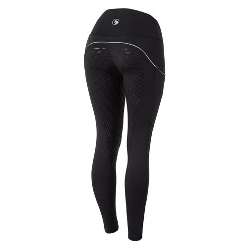 READY TO SHIP: Horze Women's Nicki Breathable Technical Full Seat Tights - EU 40/US 28 - Black