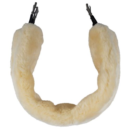 READY TO SHIP: Horze Harleigh Sheepskin Girth Tube - 40cm - Off White