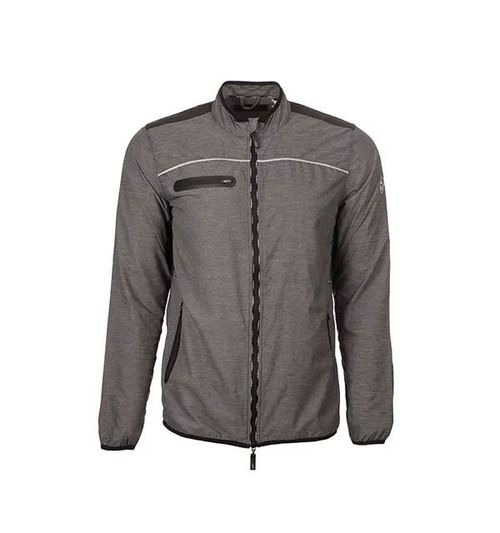 READY TO SHIP: Alessandro Albanese Men's Cuneo Packable Windbreaker - X Large - Grey Melange