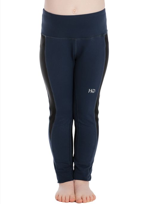 READY TO SHIP: Horseware Kids' Knee Patch Riding Tights - 5-6 years - Navy