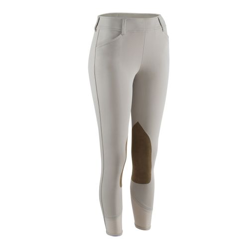 READY TO SHIP: RJ Classics Women's Belmont Mid Rise Side Zip Knee Patch Breeches - 30 Regular - Sand