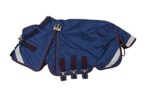 READY TO SHIP: Rambo Optimo Turnout Outer Only - 69 - Navy/Burgundy/Teal/Navy