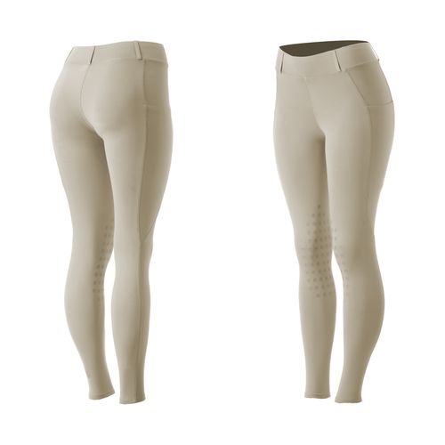 Equinavia Women's Classic Knee Patch Riding Tights - Tan