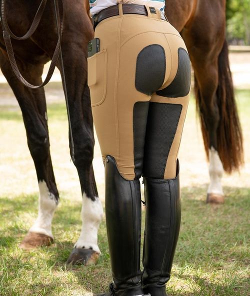 READY TO SHIP: FITS Women's All Season Full Seat 2 Pocket Breeches - X Small - Sepia