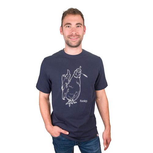 Centaur Ranch Men's Short Sleeve Farm Tee - Navy Funky