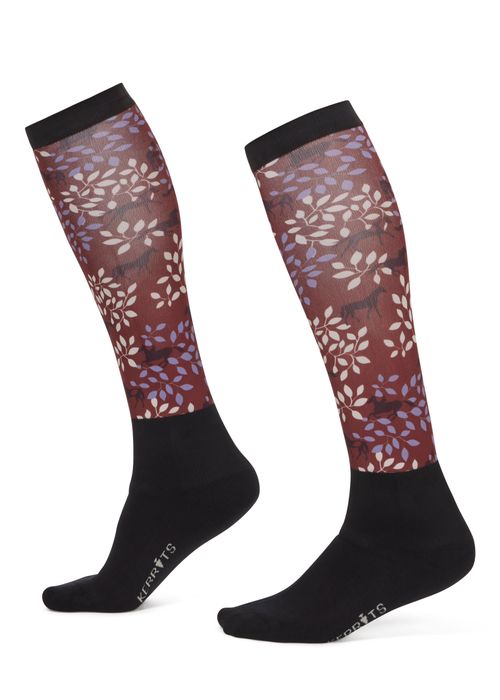 Kerrits Kids' Dual Zone Boot Socks - Amber Spice Branching Out