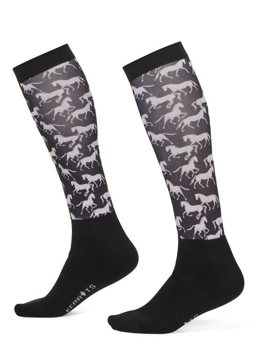 Kerrits Women's Dual Zone Boot Socks - Black Equine Studies