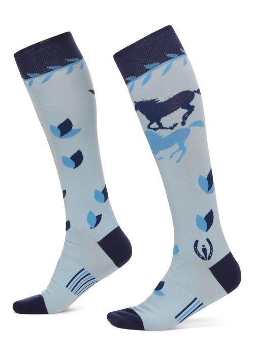 Kerrits Women's On The Double Knee Hi Socks - Skyline
