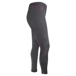 Irideon Women's Zanzibar Knee Patch Breeches - Graphite/Raspberry