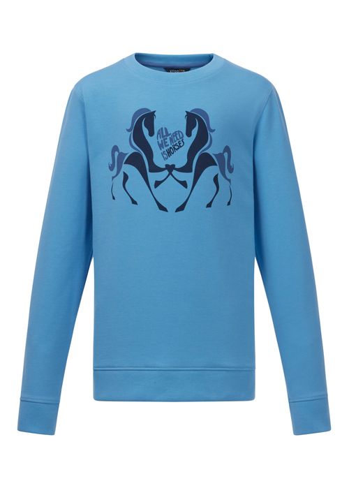 Kerrits Kids' All We Need Is Horses Sweatshirt - Cobaltique