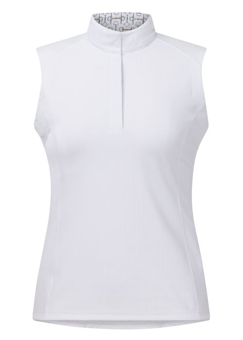 Kerrits Women's Affinity Pro Sleeveless Show Shirt - White/Mixed Bits