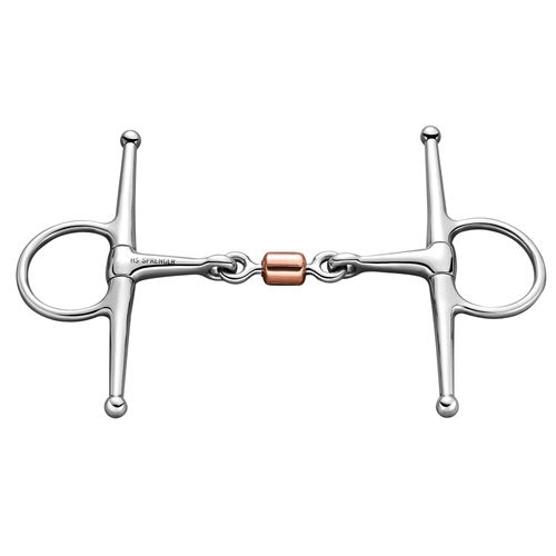 Herm Sprenger Copper Roller Stainless Steel Full Cheek Bit 14mm