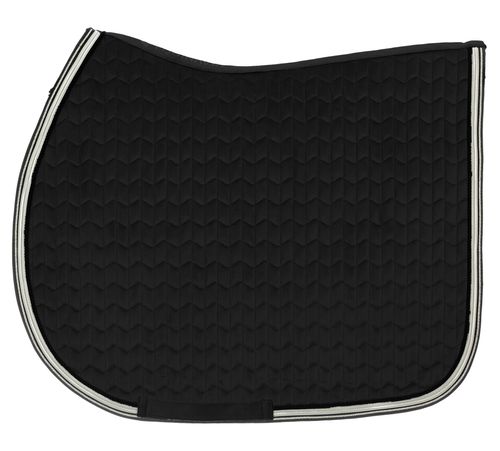 Equinavia Malmo Velvet Herringbone All Purpose Saddle Pad - Black