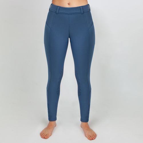 READY TO SHIP: Irideon Kids' Thermasoft Knee Patch Breeches - Medium - Blueprint