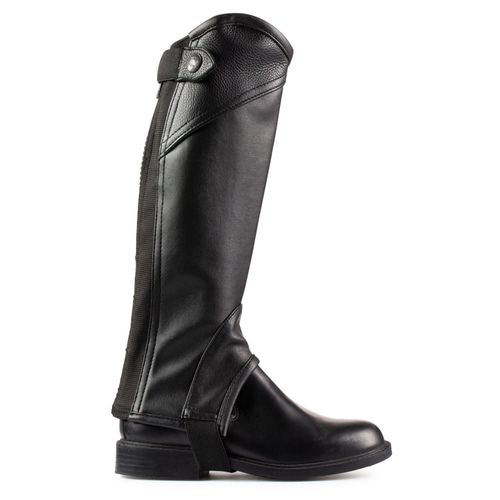 SALE RACK: Horze Kids' Soft Leather Half Chaps - Small - Black