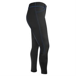 READY TO SHIP: Irideon Women's Zanzibar Techfleece Knee Patch Breech - 24 - Black/Cobalt